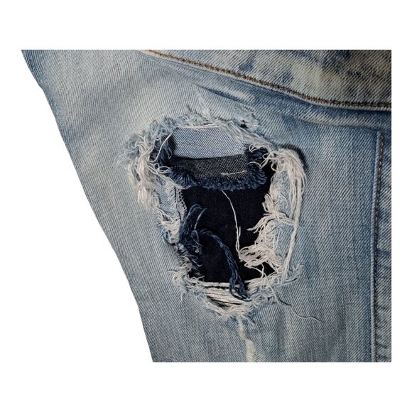 Y2K 90s Arketype Mens Denim Cargo Jeans Distressed  40x34 Rugged Streetwear Flaw - Picture 12 of 15